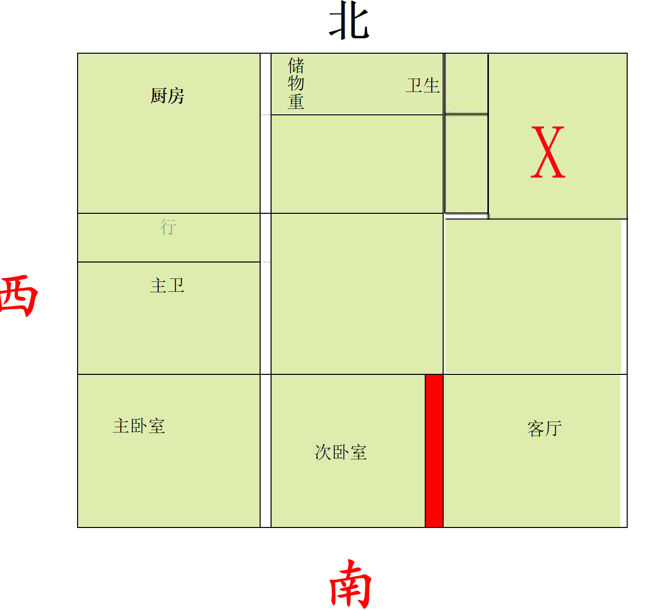 东北缺角户型
