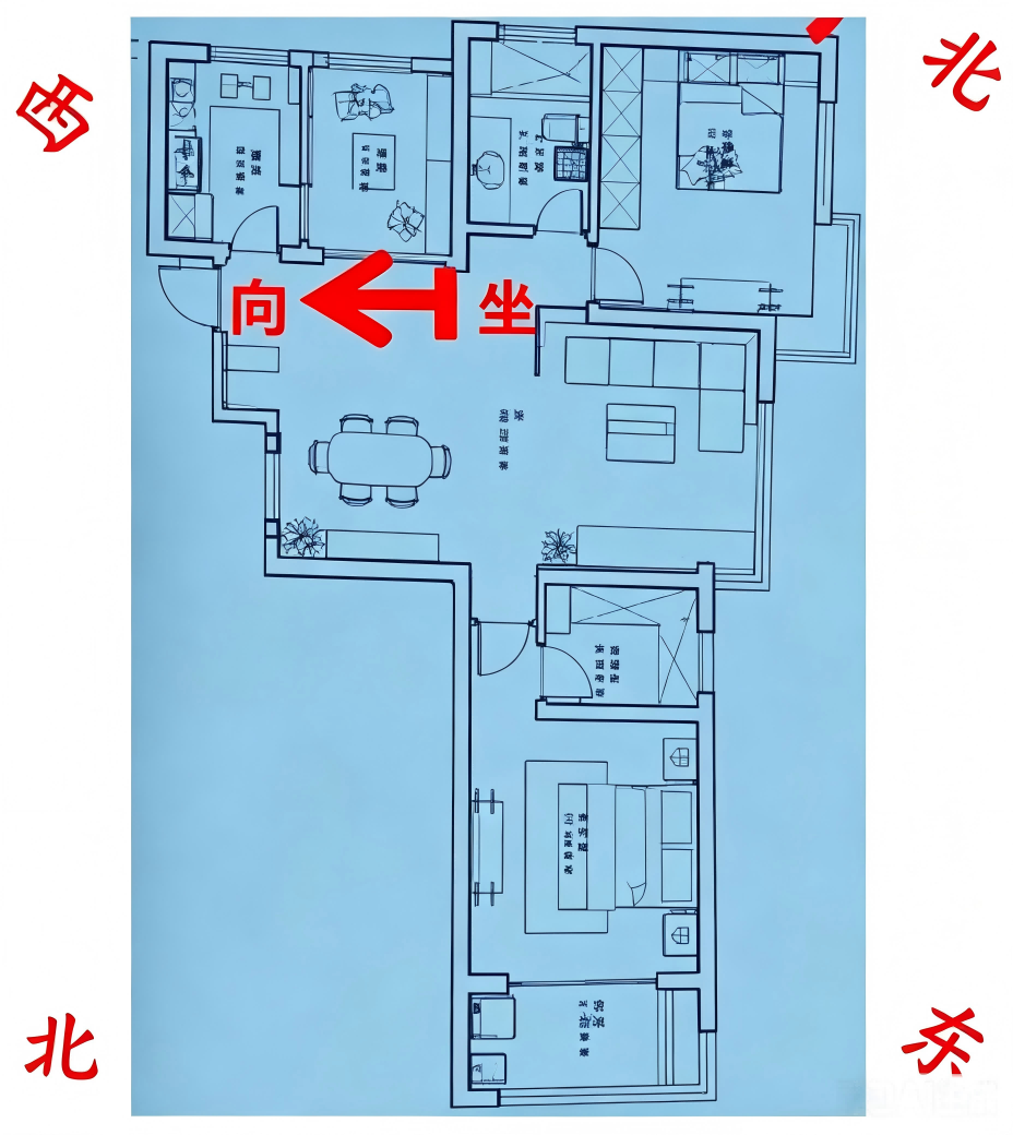 坐东北向西南户型