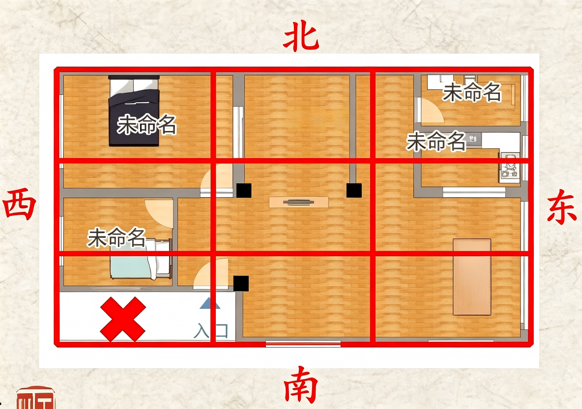 西南缺角户型